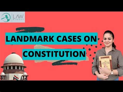 Landmark Cases of Constitution Video Lecture - CLAT