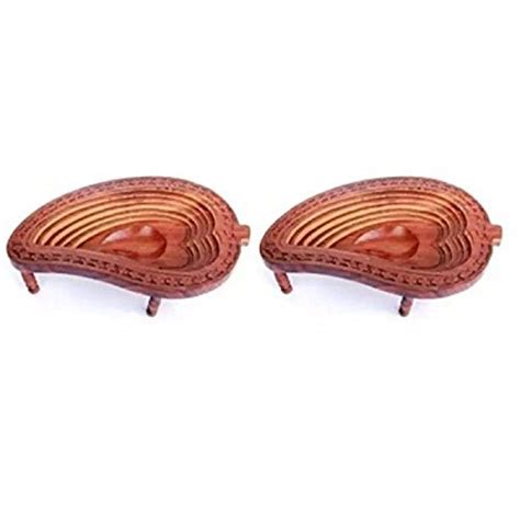 Worthy Shoppee Wooden Fruit & Vegetable Basket, Pack of 2 : Amazon.in ...
