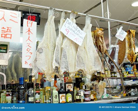 Dried and salted cod. editorial image. Image of dried - 40120570