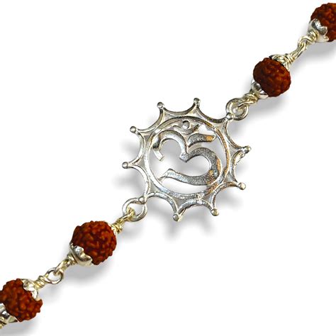 Hem Jewels® Silver Rakhi for Brother | Elegant Aum |Handcrafted Bracelet