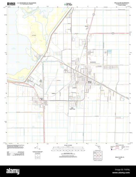 Belle glade florida map hi-res stock photography and images - Alamy