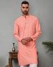 Buy Peach Kurtas for Men by JOMPERS Online | Ajio.com