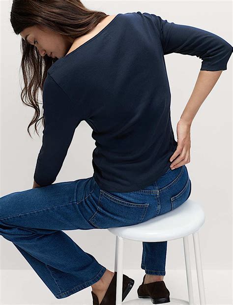 Buy Pure Cotton Slim Fit Top at Marks & Spencer