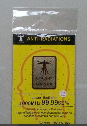 wholes 24K gold anti radiation sticker for mobile phone , anti ...
