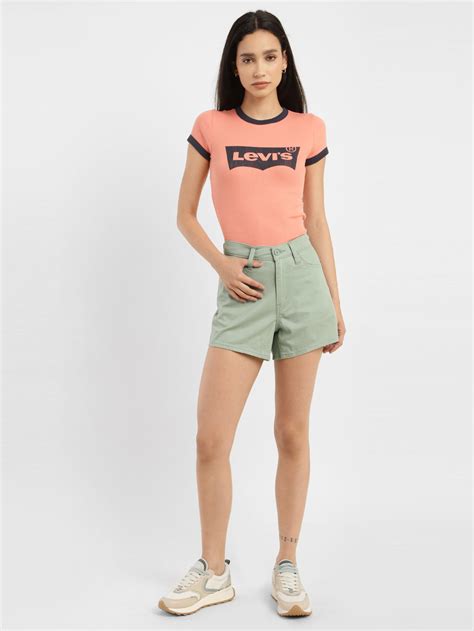 Women's High Rise Regular Fit Shorts – Levis India Store