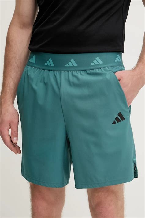 adidas Performance szorty treningowe GYM+ męskie kolor zielony JW7387 ...