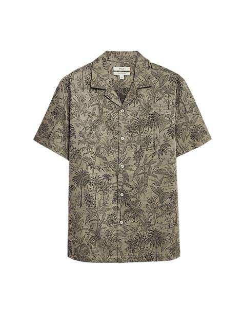 Buy Pure Cotton Hawaiian Shirt at Marks & Spencer