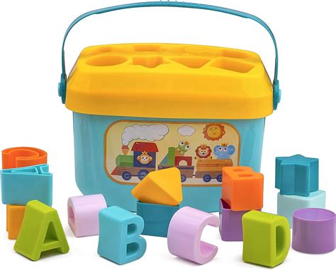 Funskool Plastic Stacking Multicolored Cubes, Blocks With Alphabet ...