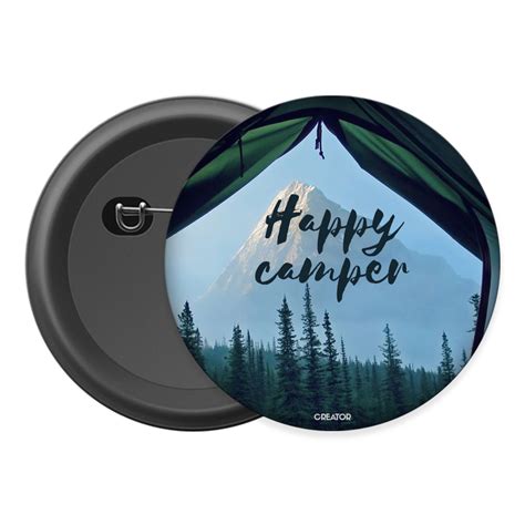Happy Camper Button Badge – Creator Store