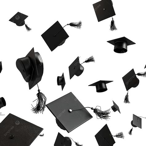 Graduation Caps In The Air Concept, Graduation, Student, Throw PNG ...