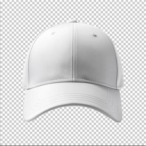 Free isolated white cap front view | Premium AI-generated PSD