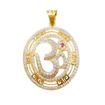 Buy quality 22k 916 Om Gold Pendant in Rajkot