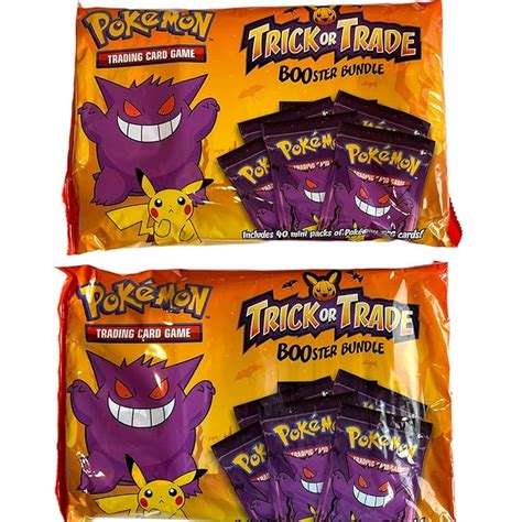 Buy Pokemon TCG: Trick or Trade Booster Bundle, 2-Pack, 80 Total Mini ...