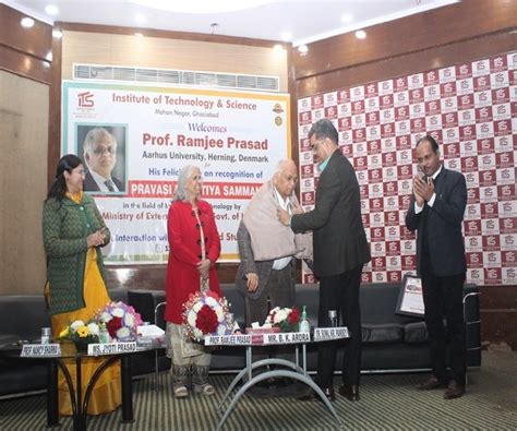 Felicitation of Prof. Ramjee Prasad, who received The Pravasi Bharatiya ...