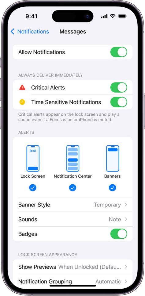 Change message notifications on iPhone - Apple Support