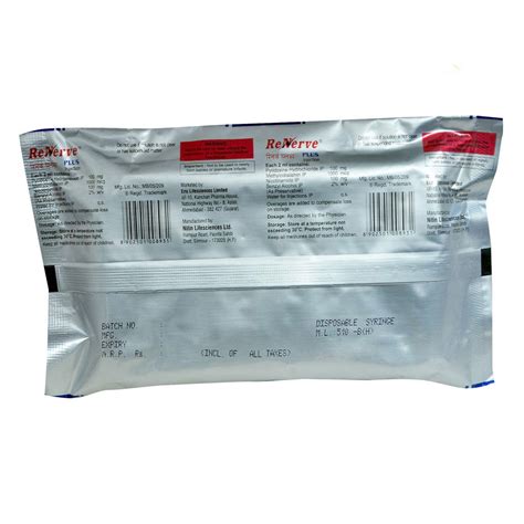 Renerve Plus Injection 2 ml Price, Uses, Side Effects, Composition ...
