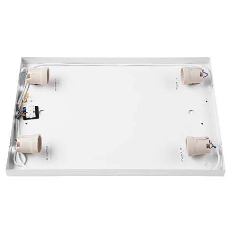 Envostar Gaspar ceiling light angular wood 45x45cm | Lights.co.uk