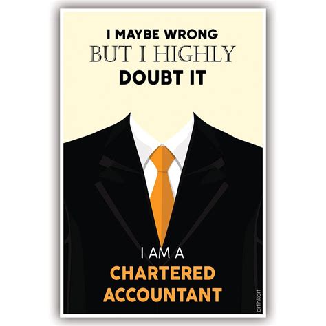 ArtinKart CA Chartered Accountant Poster for Room Office Home ...
