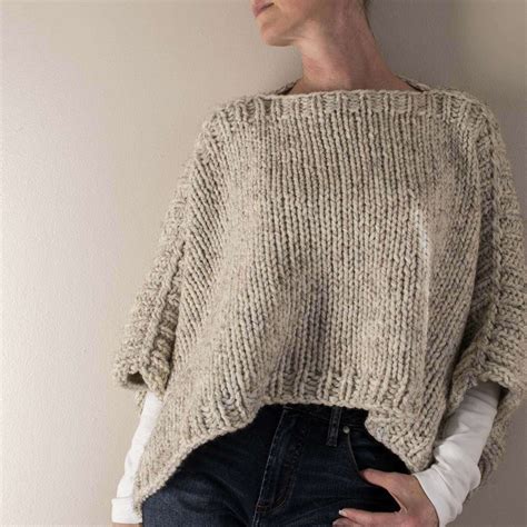 How To Knit A Poncho Sweater at Carl Bills blog