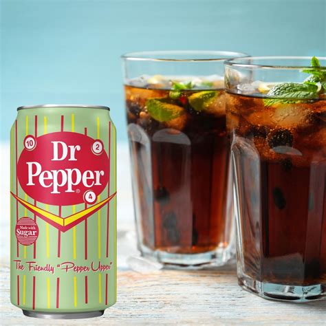 Dr. Pepper Made With Real Sugar 12 Ounce Cans - Imperial Cane Sugar ...