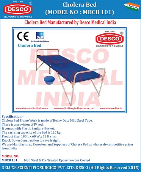 Medical Cholera Bed - Suppliers, Manufacturers & Exporters India
