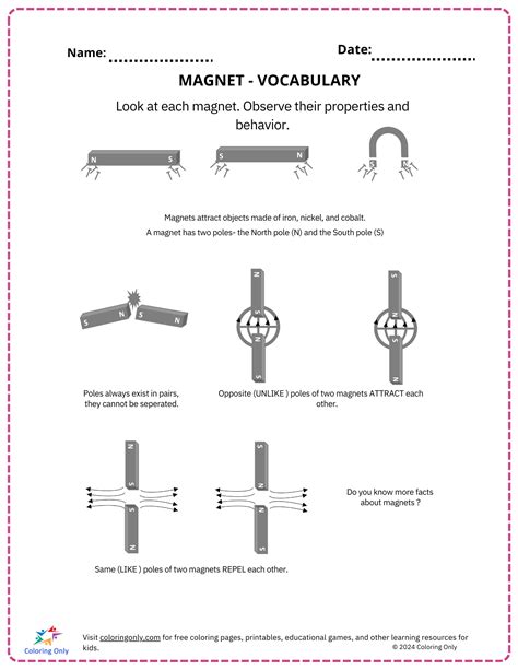 Image result for Printable Magnet Worksheet