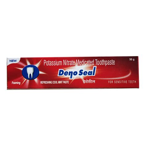 Buy Denoseal Sensitive Teeth Cool Mint Toothpaste, 50 gm | 19 Minutes ...