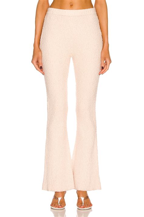 Helmut Lang for FWRD Ribbed Pant in Pink | FWRD