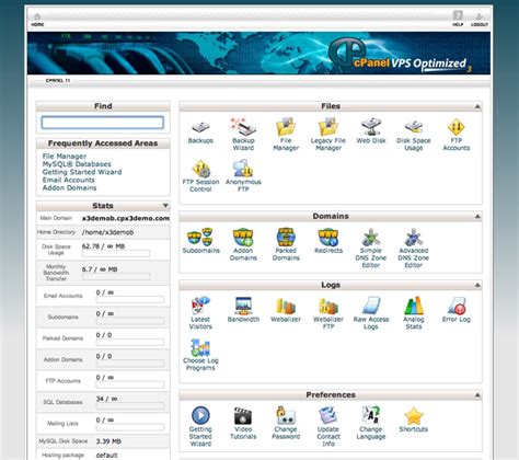 Image result for cPanel ScreenShot