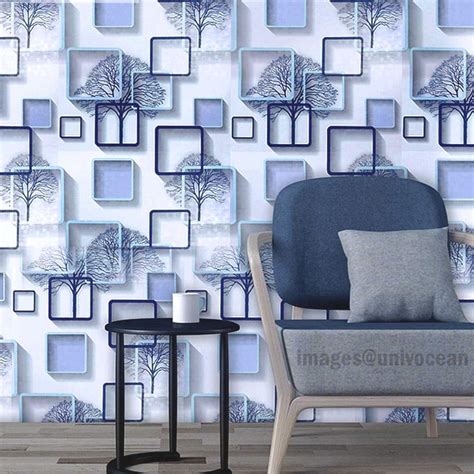 Univocean 3D Square Pattern Peel and Stick Home Wallpaper, PVC Self ...