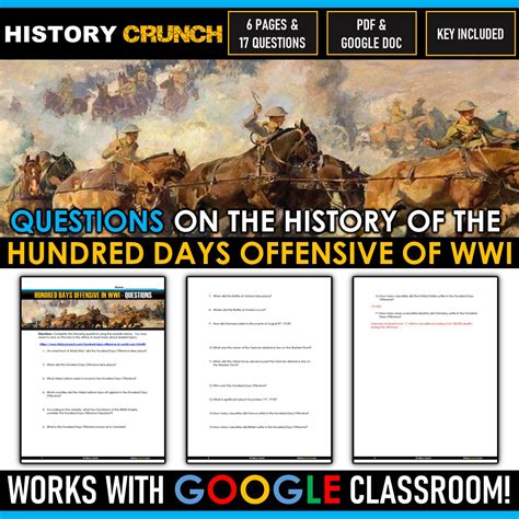 Hundred Days Offensive in World War I - Questions and Key (Google Doc ...
