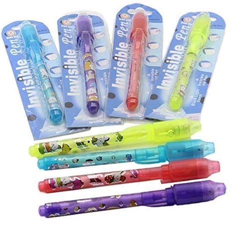 MeeTo Invisible Magic Multicolor Pen With Uv-Light Birthday Return Gift ...