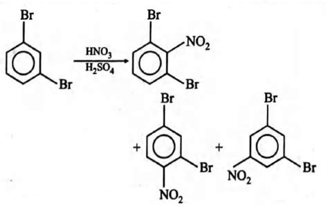 An aromatic compound o f molecular formula C6H4Br2 was nitrated then ...