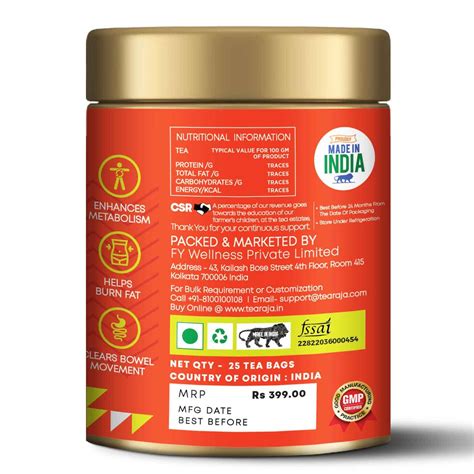 Burn Belly Fat Slimming 25 Tea Bags