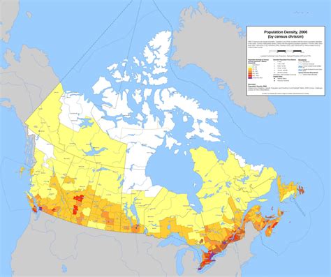 Population Density Of Canada 2024