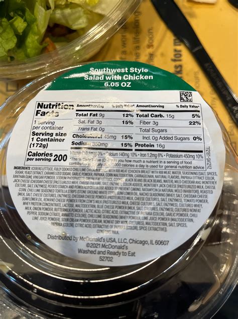 McDonald’s 2022 salads — first look at nutrition information – The No ...