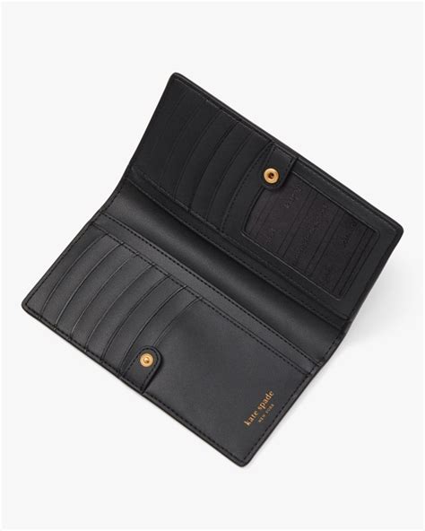 Kate Spade Bifold Wallet Deals Cheap Sale - Black Veronica Slim Bifold ...