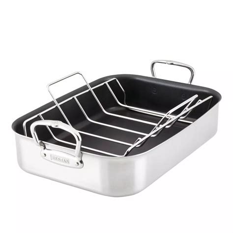 Hestan Provisions Stainless Steel Nonstick Roaster with Rack | Sur La Table