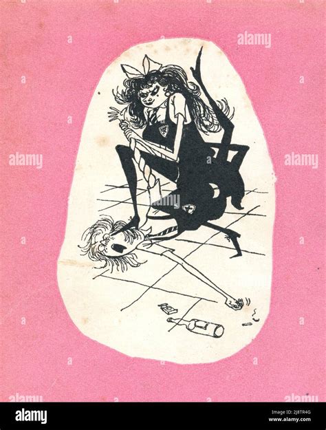 Reverse of a copy of the illustrated dustjacket of the book "The Terror of St Trinian's ...