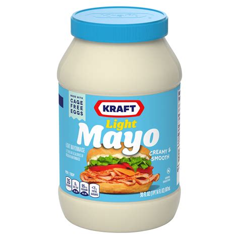Light Mayo with One Half the Fat & Calories of Regular Mayonnaise ...