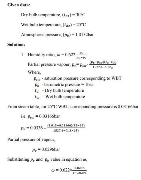 An air-water vapour mixture enters an air-conditioning unit at a ...