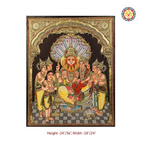 Ganesh Lakshmi Saraswati Tanjore Painting Gold | Pretty Homes India
