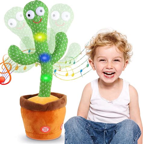 Buy Sonpal Talking Plush Toy Dancing Cactus Voice Recording Musical Toy ...