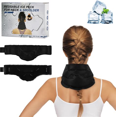 Amazon.com: 4 Pack Ice Pack for Neck Pain Relief with Strap Cooling ...