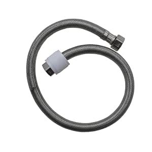 New Ware 304 Stainless Steel Braided Hose Pipe 12 Inch | 20 mm Female ...