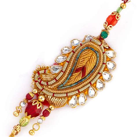 Aapno Rajasthan Paisley design Lumba with Kundan & Zardosi work ...