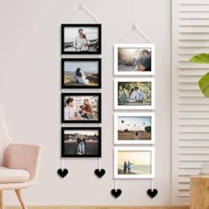 Stuthi Arts Photo Frame Set of 8 Picture Frames for Wall Hanging Black ...