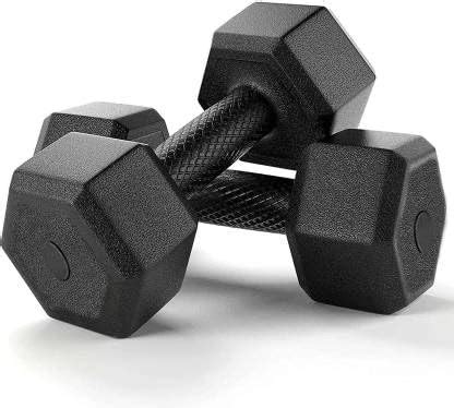 Buy Fitness Aim PVC Encase Coating Free Weight Dumbbell Set 3kg*2 ...