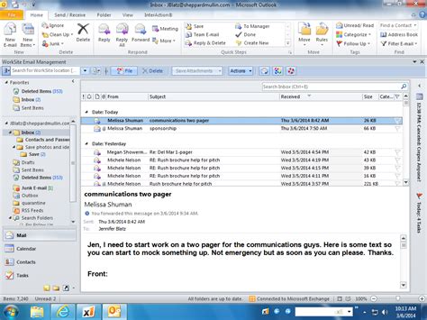 Image result for Outlook Email Interface