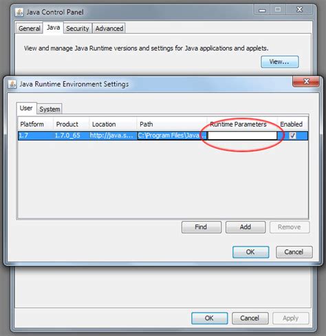 Configure Java Control Panel 的图像结果